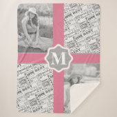 40e verjaardagsfeestje speciaal gepersonaliseerd m sherpa deken (Voorkant)