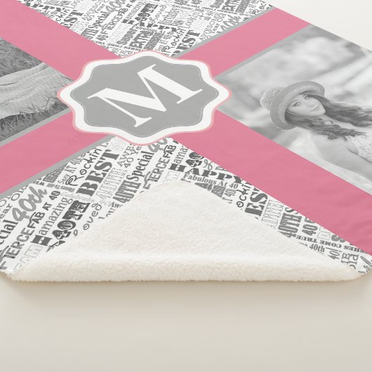 40e verjaardagsfeestje speciaal gepersonaliseerd m sherpa deken (3/4)