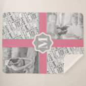 40e verjaardagsfeestje speciaal gepersonaliseerd m sherpa deken (Voorkant (horizontaal))