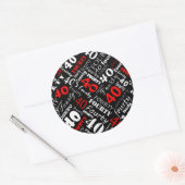 40e verjaardagsfeestje Sticker (Envelop)