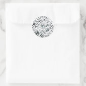 40e verjaardagsfeestje Sticker (Tas)