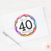 40e verjaardagsfeestje Sticker (Envelop)