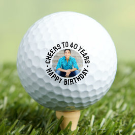 40e verjaardagsfoto golfballen