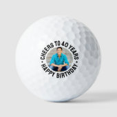 40e verjaardagsfoto golfballen (Voorkant)