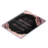 40e verjaardagsguestbook Spiral Foto Notitieboek (Linkerzijde)