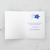 40e verjaardagskaart met abstracte vierkantjes. kaart (Binnen)