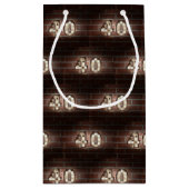 40e verjaardagsmarque lichten op baksteen klein cadeauzakje (Achterkant)