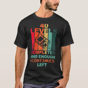 40e Verjaardagsniveau 40 LCD spel Retro  spel T-shirt