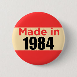 40e verjaardagspeld gemaakt in 1984 geboortejaar r ronde button 5,7 cm