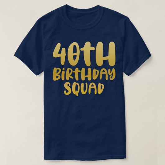 40e verjaardagsselectie t-shirt (Design voorkant)