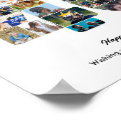40e verpartij Cijfer 40 Fotocollage Poster (Hoek)