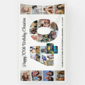 40e verpartij Foto Collage nummer 40 Spandoek (Verticaal)