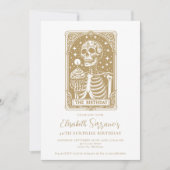 40e Verrassing Verjaardag Gotische Gouden Tarot Kaart (Voorkant)