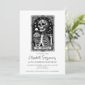 40e Verrassing Verjaardagsfeest Gotische Tarot Zwa Kaart (Staand voorkant)