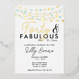 40e verrassing verjaardagsfeestje uitnodiging eleg