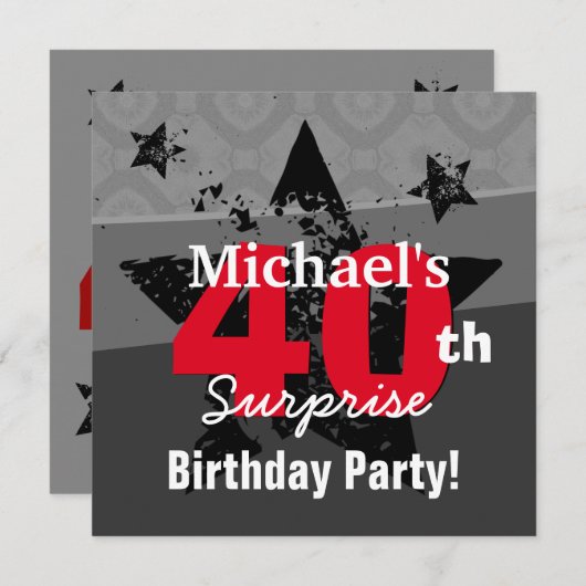 40e verrassingsdag steenkool en rode krong C40 Kaart (Voorkant / Achterkant)