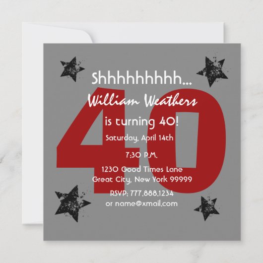 40e verrassingsdag steenkool en rode krong C40 Kaart (Achterkant)