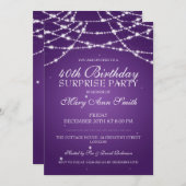 40e verrassingsdag strijkstaren Paars Kaart (Voorkant / Achterkant)
