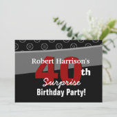 40e verrassingsdag zwart, wit V541 Kaart (Staand voorkant)