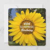 40e Verrassingsfeest Zonnebloem Uitnodiging (Voorkant)