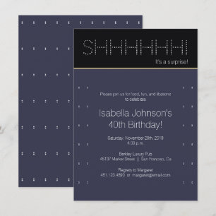 40e verrassingsverjaardagsfeestje   Moderne Polka  Kaart