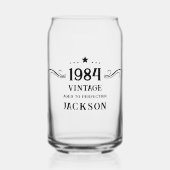 40e Vintage 1984 Blikvorm Glas (Voorkant)