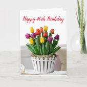 **40e VIRTHDAG** WENST EEN MOOIE VROUW Kaart (Voorkant)