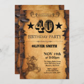 40e Westerne uitnodiging ter gelegenheid van de ge (Voorkant / Achterkant)