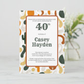 40e zuidwestelijke stijl cowboy pet cactus kaart (Staand voorkant)