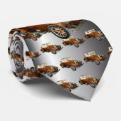 40s  Automobiel - Vervoer Stropdas (Opgerold)