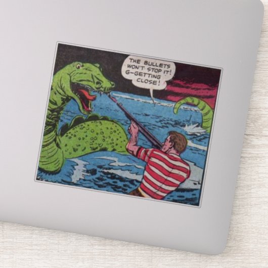 40s Golden age Horror strips | eng  Sticker (Detail)