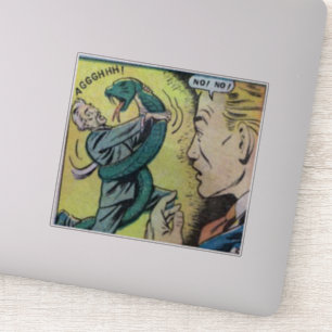 40s Golden age horror strips, enge retro Sticker