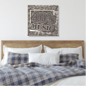 40's Music - Ingewikkeld Canvas Afdruk (Insitu (Slaapkamer))