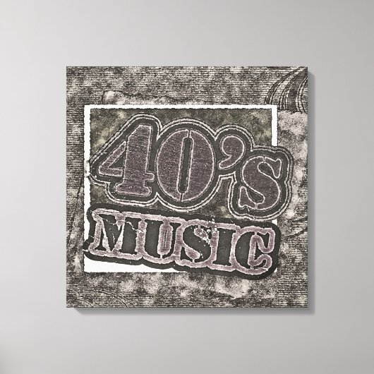 40's Music - Ingewikkeld Canvas Afdruk (Voorkant)