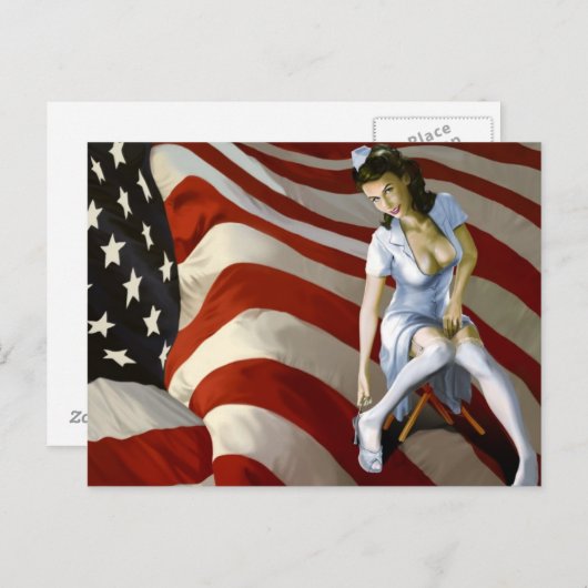 40's Pinups, Postcard Briefkaart (Voorkant / Achterkant)