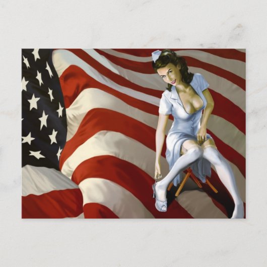 40's Pinups, Postcard Briefkaart (Voorkant)