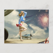 40's Pinups, Postcard Briefkaart (Voorkant)