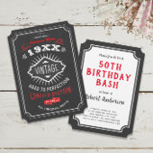 40ste, 50ste of 60ste Verjaardagsfeestje Uitnodig Kaart