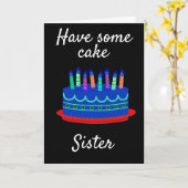 **40ste** BETEKENT **EET TAART** DE VERJAARDAG VAN Kaart (Gele Bloem)