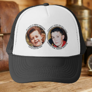 40ste 'elke leeftijd' mijlpaal 2 foto zwart wit trucker pet