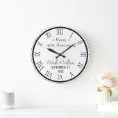 40ste huwelijksverjaardag gepersonaliseerd grote klok (Huis)