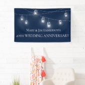 40ste huwelijksverjaardag - Lichtslingers - Banner (Insitu)