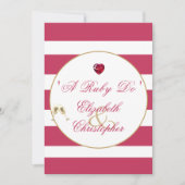 40ste huwelijksverjaardag Rood Elegant Een Robijne Kaart (Voorkant)