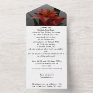 40ste huwelijksverjaardag uitnodiging Ruby