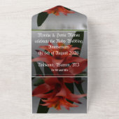 40ste huwelijksverjaardag uitnodiging Ruby Rain Mo (Buitenkant)