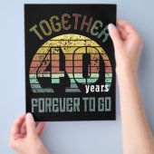 40ste jaar Jubileum cadeaus voor paren Flyer (Hand)
