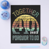 40ste jaar Jubileum cadeaus voor paren Flyer (Enkel)