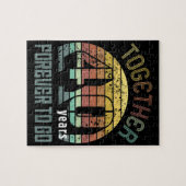 40ste jaar Jubileum cadeaus voor paren Legpuzzel (Horizontaal)