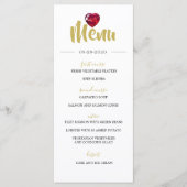 40ste Jubileum van het huwelijk een ruby Do Celebr Menu (Voorkant)