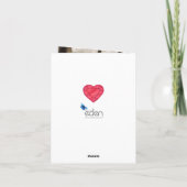 40ste Jubileum van het huwelijk Ruby Love zo sterk Kaart (Achterkant)